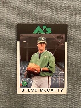 1986 Topps Oakland A's Baseball Card Trading Card